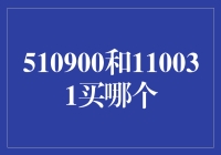 我的水晶球告诉我：510900和110031，买哪个更好？