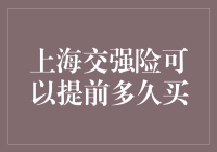 上海交强险购买期前探：提前规划，从容应对