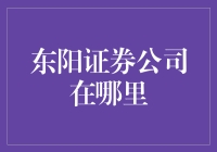 东阳证券公司：在金融版图上的独特位置