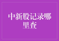 中新股记录到底藏在哪个暗阁里？——一场关于新手股民的探险旅程