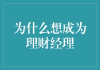 为什么我梦想成为一名专业的理财经理