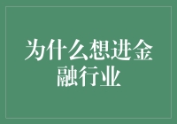 为什么想进入金融行业：探索专业与个人价值的双重追求