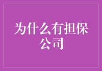 有担保公司存在的秘密：为什么我们还需要他们？