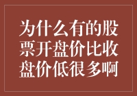 股票市场谜题：开盘价为何有时远低于前一交易日收盘价