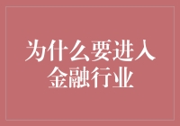 为何选择金融行业：理想与现实的完美融合