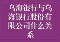 乌海银行与乌海银行股份有限公司的关系解析：从历史沿革到公司治理