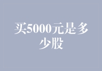 买5000元是能买到多少股？（一场与数字的奇妙冒险）