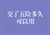 五险奇遇记：交了多久才能开始享受保险福利？