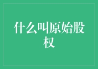 什么是原始股权？它的价值如何衡量？