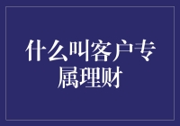 客户专属理财：个性化金融解决方案，让你的财富保值增值