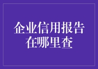 如何查询企业信用报告：一份详尽指南