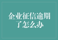 企业征信逾期了怎么办：策略与应对措施