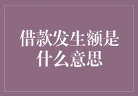 借款发生额：财务报表中的重要指标解析