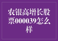 农银汇理高增长股票基金000039：长期价值与短期挑战并存的投资魅力