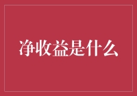 净收益：企业财务报表的核心解读