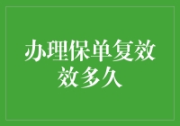 保险保单复效：理解复效期与程序