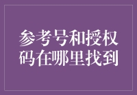 参考号和授权码：寻找隐藏的数字