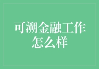 金融界的超级英雄：可溯金融工作怎么样？