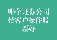 股票界的找鸡鸡：哪个证券公司带客户操作股票好？