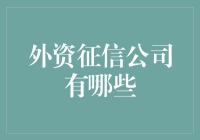 外资征信公司：全球化背景下的数据信息管理创新