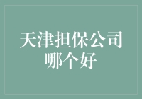 天津担保公司哪家更值得信赖：如何选择合适的担保机构