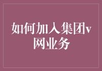 如何加入集团v网业务：从零到英雄的奇妙旅程