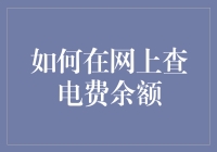 如何在网络上快速查询您的电费余额？