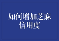 如何有效提升芝麻信用度：策略与技巧