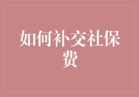 社保补交指南：如何与社保大哥重归于好？