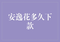 安逸花多久下款？你的耐心比我的信用卡还长！