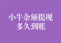 小牛余额提现到底需要多久？一探究竟！