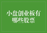 小盘创业板有哪些股票：寻找新一代淘金梦