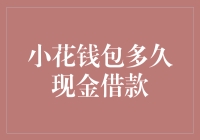 小花钱包多久能够借到现金？