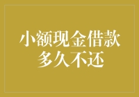 小额现金借款逾期不还？专家：小心你的信用评级哦！