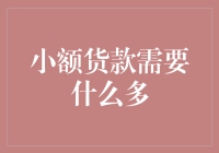 小额货款的大额要求：你需要证明你是个有志青年？