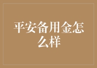 平安备用金：一个灵活可靠的资金解决方案