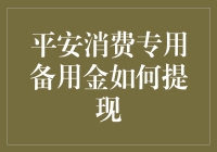 平安消费专用备用金：提现的艺术与技巧