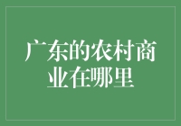 广东的农村商业在哪里？我在这里等你，等你来一场说走就走的商业旅行