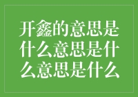 开鑫：一种新兴的生活态度与理念的解析