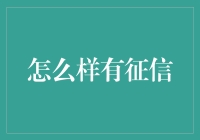 如何构建良好的个人征信记录：策略与建议