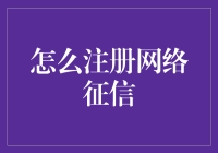 注册网络征信：那些年我们一起追过的神秘代码