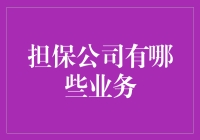 担保公司的业务覆盖范围及其重要作用