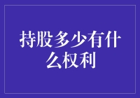 持股多少有什么权利：股东权益的深度解析与全面保障