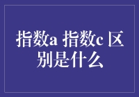 指数a与指数c：差异解析与广泛应用