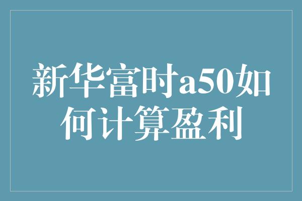 新华富时a50如何计算盈利