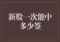 新股申购：一次能中多少签？全面解析新股申购规则