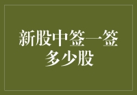 你中签了！但你知道中签的新股一签有多少股吗？