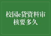 大学里的借贷俱乐部：校园e贷资料审核要多久？