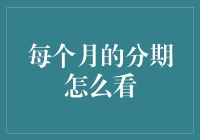 从分期付款表格深入理解财务健康度