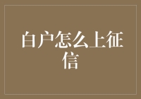 白户怎么上征信：从零开始的信用养成记